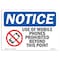 Signmission OSHA Notice Sign, 12" H, Rigid Plastic, Use Of Mobile Phones Prohibited Sign With Symbol, Landscape OS-NS-P-1218-L-18801 - alternate 1